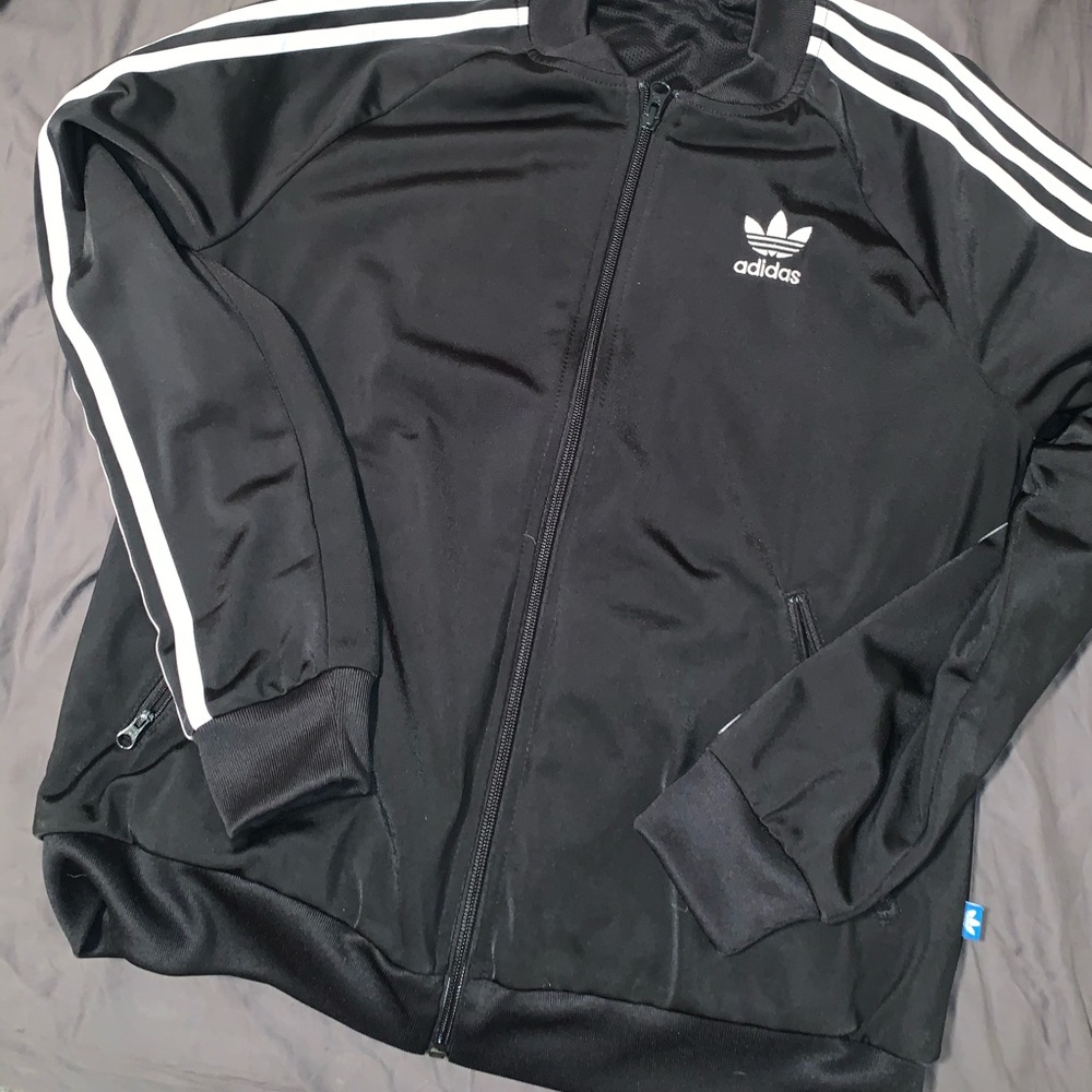 Adidas trefoil zip up
